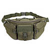 Сумка поясна тактична / Чоловіча сумка на пояс / Армейська сумка. UH-374 Колір: зелений, фото 5