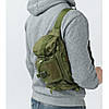 Сумка поясна тактична / Чоловіча сумка на пояс / Армейська сумка. UH-374 Колір: зелений, фото 10