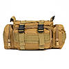 Сумка - підсумк тактична поясна Tactical військова, сумка нагрудна з ременем на плече 5 JA-444 літрів кордура, фото 5