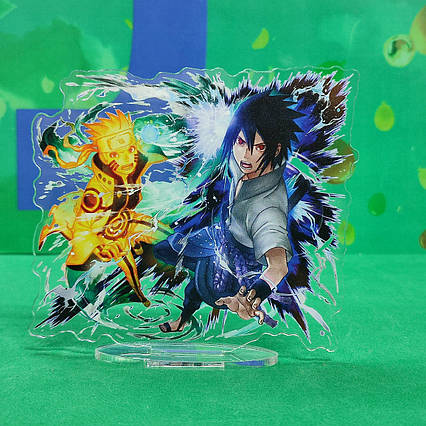 Акрилова статуетка Наруто та Саске (10 см) / Naruto