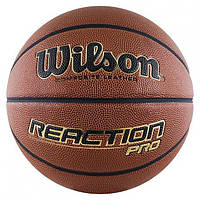 М'яч баскетбольний Wilson REACTION Pro 275 size 5 Коричневий (WTB10139XB05 5)