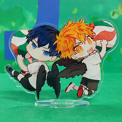 Фігурка аніме Волейбол Тобіо та Хіната з акрилу (10 см) / Haikyuu