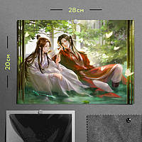 "Се Лянь и Хуа Чэн (Благословение небожителей)" плакат (постер) размером А4 (28х20см)