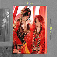 "Се Лянь и Хуа Чэн (Благословение небожителей)" плакат (постер) размером А4 (20х28см)