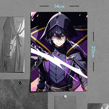 "Сід Кагено / Тінь (Сходження в тіні / Eminence in Shadow)" плакат (постер) розміром А5 (14х20см)