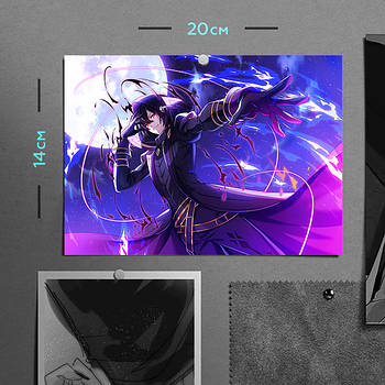 "Сід Кагено / Тінь (Сходження в тіні / Eminence in Shadow)" плакат (постер) розміром А5 (20х14см)