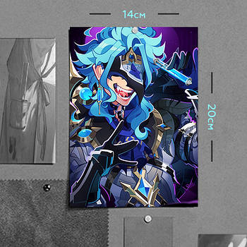 "Іль Дотторе (Геншин / Genshin)" плакат (постер) розміром А5 (14х20см)