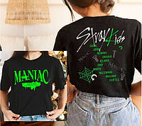 Чёрная футболка Stray Kids Maniac