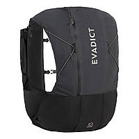 Рюкзак для Бега Трейлраннинга EVADICT Trail 10л Размер XS/S с Питьевой Системой 1л Черный