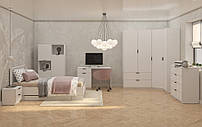 Спальня біла, сучасний спальний гарнітур, набір модульних меблів для спальні Junior Джуніор Luxe Studio