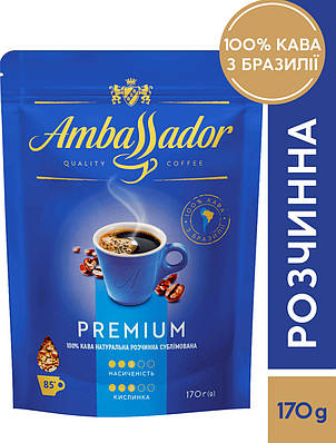 Кава розчинна Ambassador Premium, пакет 170г