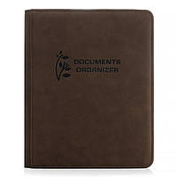 Папка для сімейних документів Classic А4 т.коричневий (еко шкіра)