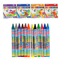 Воскові олівці 4 види, 12 кольорів [tsi233551-TCI]
