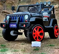 Детский электромобиль машина джип Bambi Racer 4WD M 3237EBLR-2-3 Jeep USB,MP3 / черно-красный