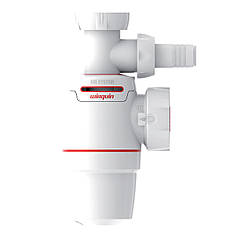 Сифон для раковини Neo Air 11⁄4" × Ø 40 мм з підведенням WIRQUIN (9541357)