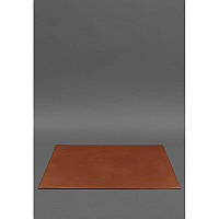 Накладка на стол руководителя - Кожаный бювар 1.0 Светло-коричневый BlankNote BN-BV-1-k