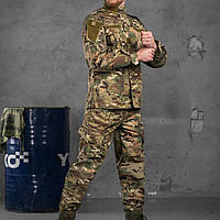 Тактический военный комплект формы демисезон/ Армейский качественный костюм 2 в 1 штаны с кителем/ Мультикам