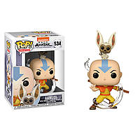 Фигурка Фанко Поп Funko Pop Аватар Avatar Аанг Aang (with Momo) 10 см №534