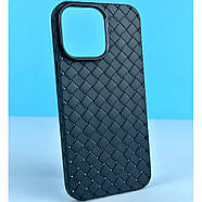 Плетений чохол XO Bottega Veneta для iPhone 14 Pro Max Чорний, фото 4