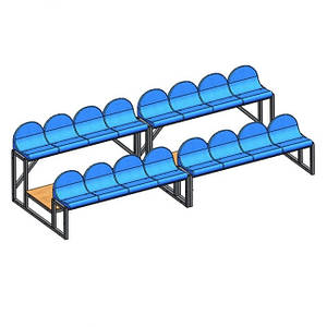 Трибуна для уболівальників на 5 місць (колір чорний)