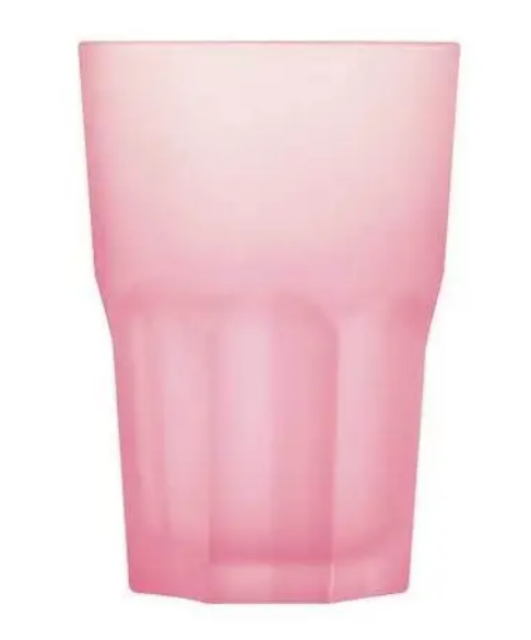 Рожева матова склянка 400 мл Techno Colors Coral Luminarc Р0374