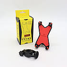 Поворотний велотримач для телефону (12*6,5 см), Червоний / Універсальна велосипедна підставка для телефону, фото 10