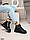 36,37рр!!!! Жіночі шкіряні черевики зимові на низькому ходу Чорні, фото 3