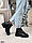 36,37рр!!!! Жіночі шкіряні черевики зимові на низькому ходу Чорні, фото 6