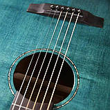 Акустична гітара Tyma G-3 CB (Бірюзового кольору), фото 5