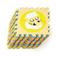 Мат-пазл дитячий Цифри та Звірі WCG EVA 30х30х1.2 см ігровий для дітей R_2258 20
