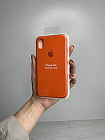Силіконовий чохол з мікрофіброю та покриттям SoftTouch для Iphone XR помаранчевий ( Full № 13 )