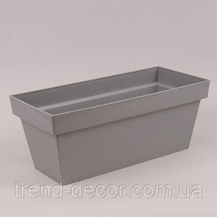 Балконний ящик Cube Case Beton Effect бетон 40см., фото 1