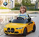 Дитячий електромобіль BMW M4 на акумуляторі машинка + пульт, фото 3