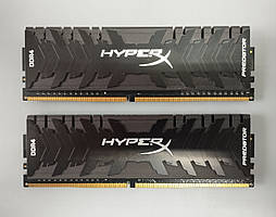 Модуль пам'яті DDR4 8Gb (KIT 2X4GB) HyperX Predator Black (HX432C16PB3K2/8) 3200