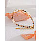Жіночий браслет з натуральним камінням і перлами, фото 2