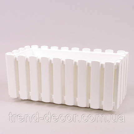 Балконний ящик Boardee Fencycase білий 58см., фото 1