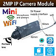 Модуль безкорпусної міні-камери HQcam HQ-WiFi-2Mp з двостороннім аудіо., фото 2