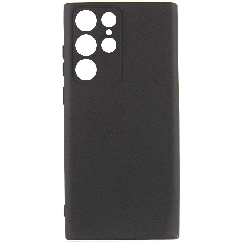 Чохол Silicone Cover Lakshmi Full Camera (AA) для Samsung Galaxy S25 Ultra | Мікрофібра Чорний / Black, фото 1