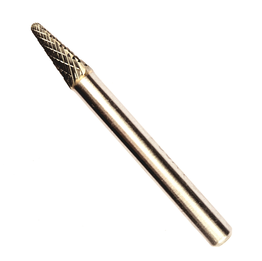 Борфреза твердосплавна тип L 6х16х6x60мм (закруглений конус), фото 1