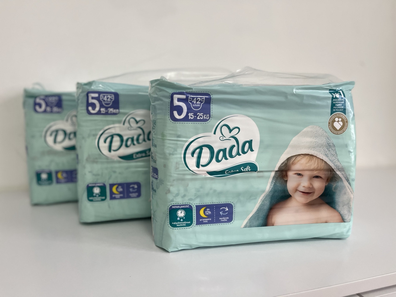 Підгузки dada Extra Soft 5 Junior 126 штук дада екстра (15-25 кг)