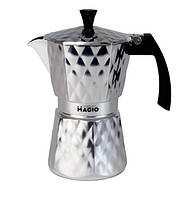 Гейзерная кофеварка (мока) индукция MG-1004 5-6 чашек (250-300 мл кофе)