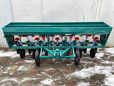 Зернова сівалка 15 рядна СЗП-15Б з бункером для міндобрива для мототрактора та трактор, сівалка для кукурудзи