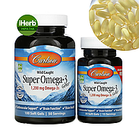 Carlson, Wild Caught Super Omega-3 Gems, Омега-3 з морської риби, 600 мг, 100 плюс 30 капсул