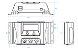 Контролер заряду ALTEK P-20А/24V-USB/LCD, фото 3