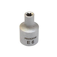 Головка для зовнішньої зірочки TX на 3/8", довжина 25 мм, E 6 мм Proxxon (23612)(18877984756)