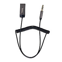Bluetooth Авто кабель Hoco E78 USB-3.5мм з мікрофоном, колір Сірий