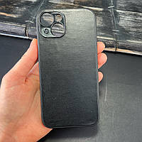 Чохол Iphone 14 з натуральної шкіри ручна робота в чорного кольору TsarArt
