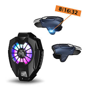 Ігровий комплект MEMO для телефону: кулер Пельтьє DL05, тригери AK-02 з макросом, охолодження смартфона pubg