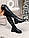 39,40рр!!!!! Жіночі шкіряні ботфорти-панчохи на низькому ходу єврозиму Чорні, фото 7