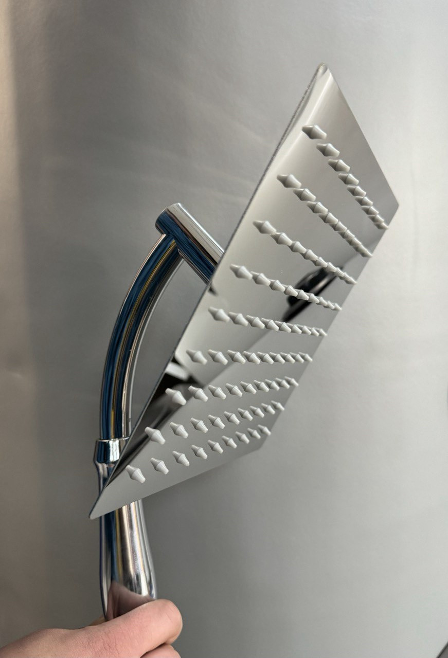 Лійка для душа 360* TERMIX  LUX SH360-02 (Квадрат 20*20 см - нержавійка) 1/12, фото 1